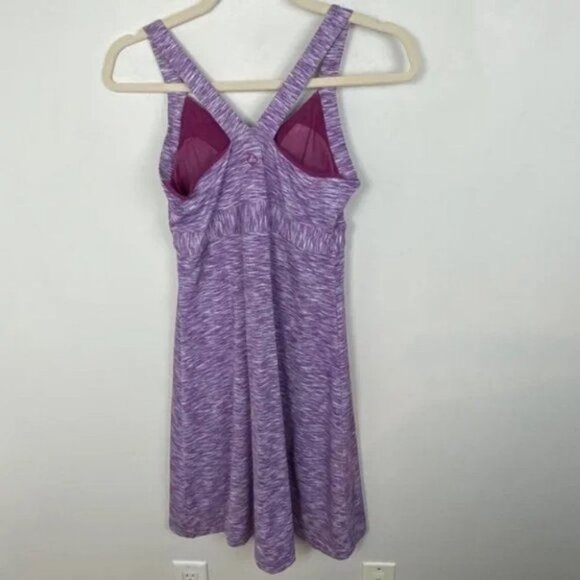 Prana Amaya Space Dye Dress Boysenberry Eggplant Purple Size XS Shelf Bra Boho - Picture 11 of 11